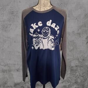 Lake Daze Jason Friday the 13th Horror Long Sleeve Tee Medium